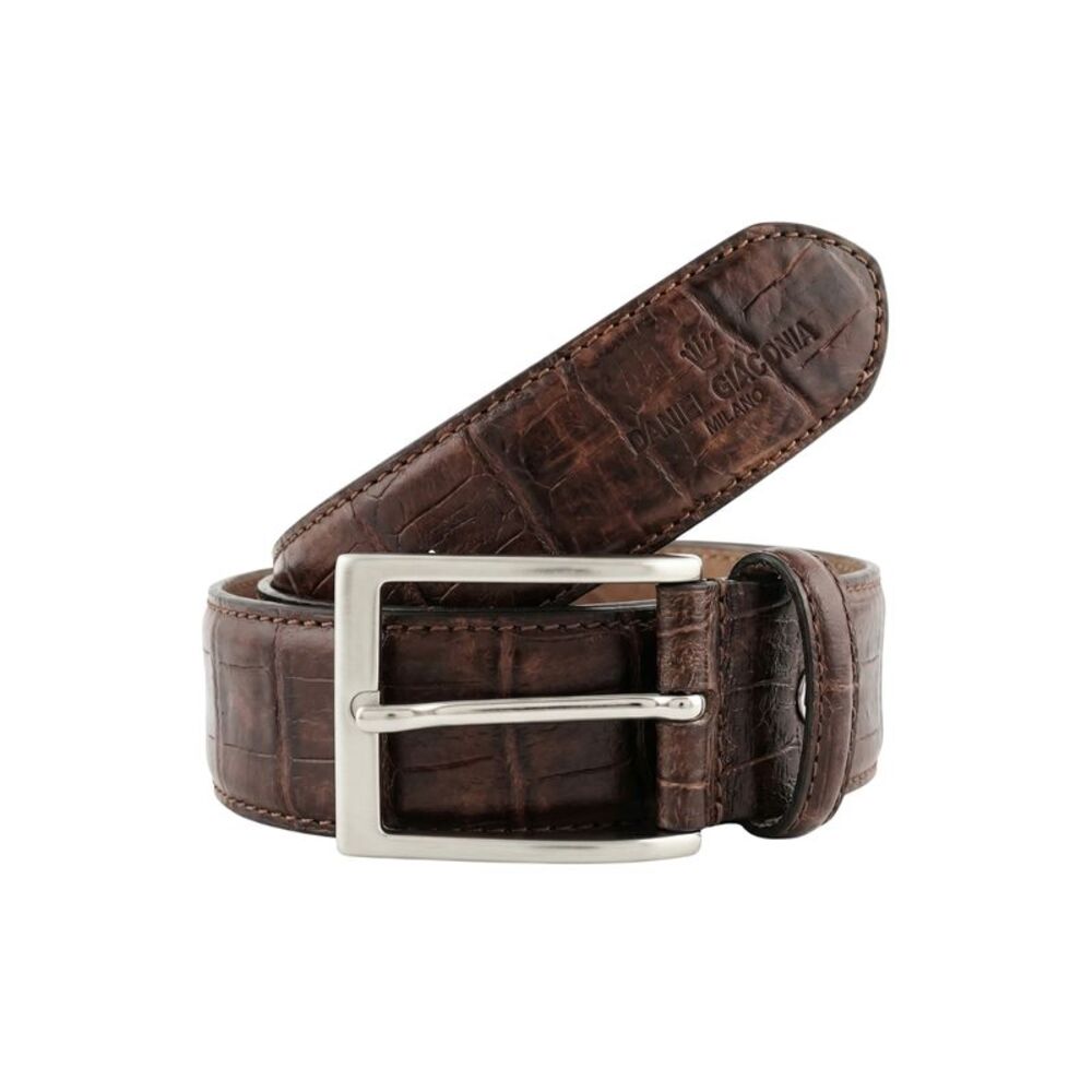Renato Balestra Pressed Brown Mens Belt
